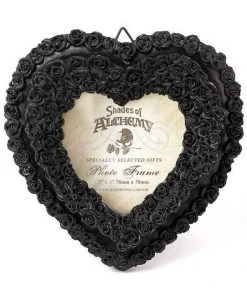 Alchemy Gothic Alchemy Black Rose Heart Photo Frame All Homeware