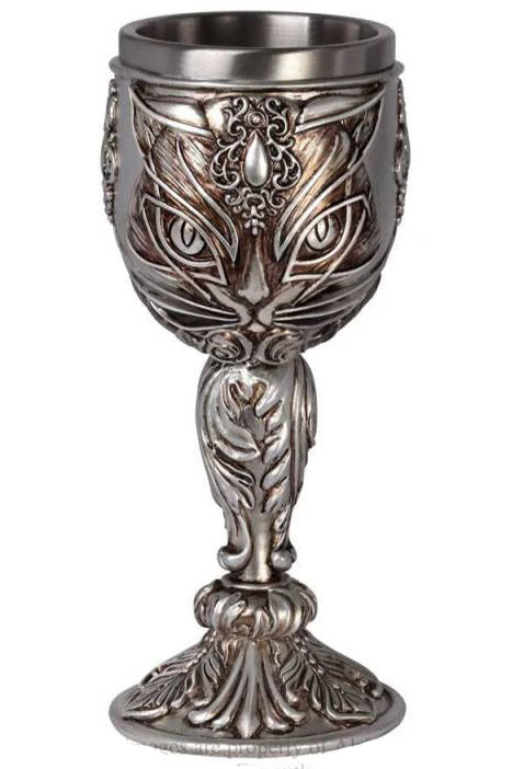 Alchemy Gothic Alchemy Sacred Cat Goblet Dining & Barware 3 Alchemy Gothic Alchemy Sacred Cat Goblet Dining & Barware