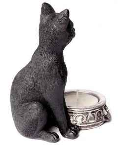 Alchemy Gothic Alchemy Black Cat T-Light Holder All Homeware