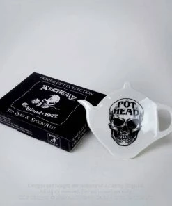 Alchemy Gothic Alchemy Pot Head Tea Spoon Holder Rest