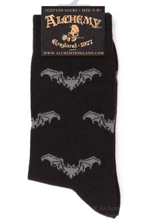 Alchemy Gothic Bat Socks 3 Alchemy Gothic Bat Socks
