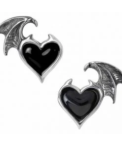 Alchemy Gothic Alchemy Bat Blacksoul Studs Gothic Jewellery