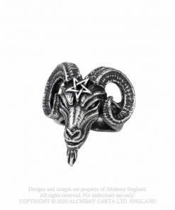 Alchemy Gothic Alchemy Baphomet Ring Gothic Jewellery