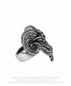 Alchemy Gothic Alchemy Baphomet Ring Gothic Jewellery