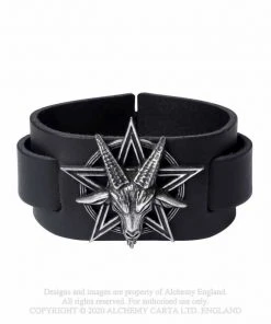 Alchemy Gothic Gothic Jewellery Alchemy Baphomet Leather Wriststrap