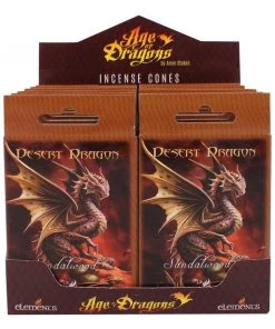 Something Different Incense Cones / Burners Anne Stokes Desert Dragon Incense Cones