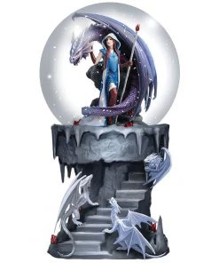 Nemesis Now All Homeware Anne Stokes Dragon Mage Snow Globe