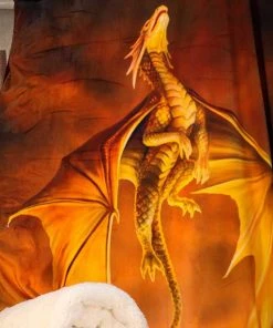 Nemesis Now Bedroom Anne Stokes Dragon Solstice Throw