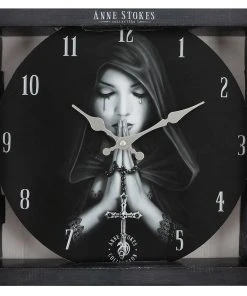 Something Different Anne Stokes Gothic Prayer Wall Clock All Homeware