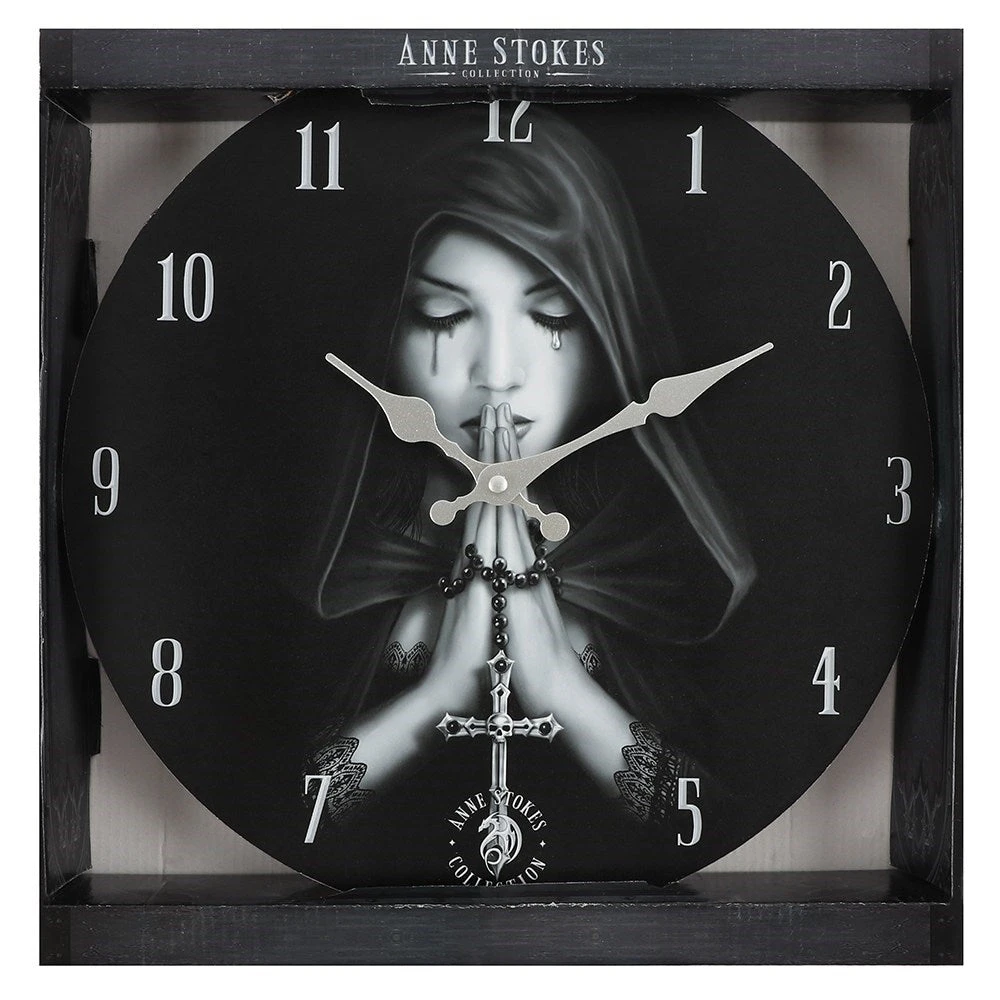 Something Different Anne Stokes Gothic Prayer Wall Clock All Homeware 4 Something Different Anne Stokes Gothic Prayer Wall Clock All Homeware