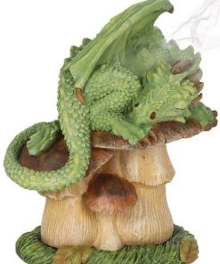 Something Different Anne Stokes Green Dragon Incense Cone Burner