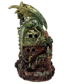 Puckator All Homeware Dragon Castle LED Backflow Incense Burner