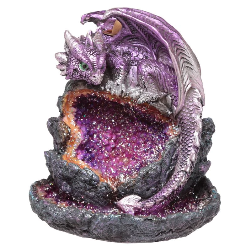 Puckator Crystal Cave Baby Dragon LED Backflow Incense Burner 7 Puckator Crystal Cave Baby Dragon LED Backflow Incense Burner