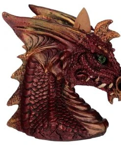 Puckator All Homeware Dragons Head Backflow Incense Burner Red