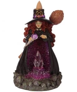 Puckator Witches Crystal Cave LED Backflow Incense Burner