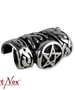 Echt EtNox Pentagram Beard Bead Or Hair Pearl BP1016