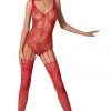 Passion Lingerie Passion Bodystocking BS074 Red