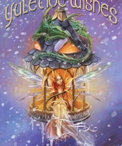 Eastgate Cards And Wrapping Paper Elf Light Yuletide Card