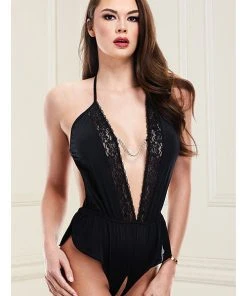 Baci Lingerie Baci Black Sexy Satin Teddy Body, Bodysuits, Teddies 8 Baci Lingerie Baci Black Sexy Satin Teddy Body, Bodysuits, Teddies