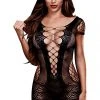 Baci Lingerie Baci Corset Front Lace Mini Dress Body, Bodysuits, Teddies