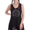 All Ladies Clothing Banned Circle Flock Top