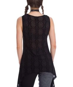 All Ladies Clothing Banned Circle Flock Top