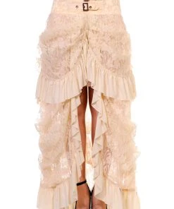 Banned White Lace Victorian Skirt