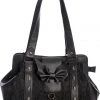 Gothic Accessories Banned Maplesage Handbag Black