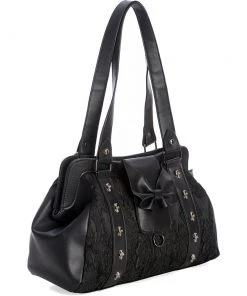 Gothic Accessories Banned Maplesage Handbag Black