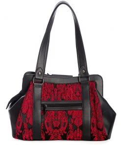 Gothic Accessories Banned Maplesage Handbag Red