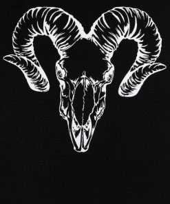 Banned Mens Ram Skull Pentagram Jacket All Mens Clothing