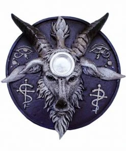 Alternative Gifts Baphomet Candle Holder Purple All Homeware