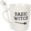 Something Different Kitchen Basic Witch Mug And Spoon Set White 2 Something Different Kitchen Basic Witch Mug And Spoon Set White