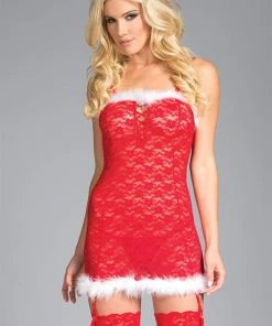 BeWicked Blair Semi-Sheer Cami Suspender Chemises, Nightwear