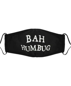 Something Different Black Bah Humbug Reusable Face Covering Sale