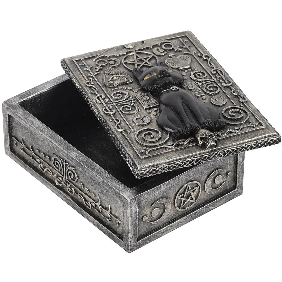 Something Different All Homeware Black Cat Resin Box 5 Something Different All Homeware Black Cat Resin Box