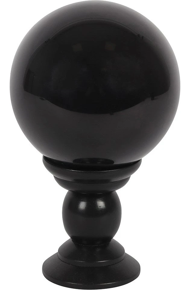 Something Different Black Crystal Ball On Stand Large 3 Something Different Black Crystal Ball On Stand Large