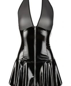 Black Level Powernet And Vinyl Dress (2XL)