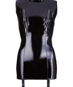 Black Level Vinyl Dress With Suspenders Ladies Fetish Clothing 11 Black Level Vinyl Dress With Suspenders Ladies Fetish Clothing