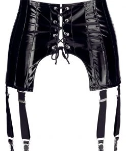 Ladies Fetish Clothing Black Level Vinyl Suspender Belt 12 Ladies Fetish Clothing Black Level Vinyl Suspender Belt