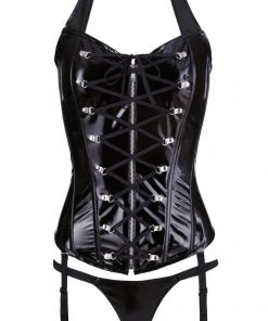 Black Level Vinyl Corsage (Small And 2XL) PVC And Vinyl Clothing