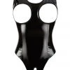 Black Level Vinyl Open Cup Body Ladies Fetish Clothing