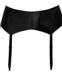Black Level Vinyl Suspender Belt