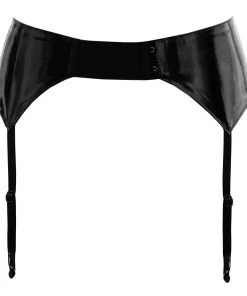Black Level Vinyl Suspender Belt