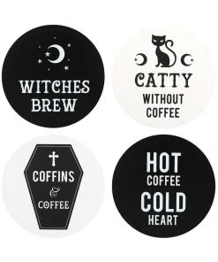 Something Different Black Magic Witchy Coasters