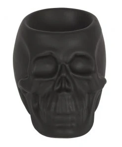 Something Different Black Skull Oil Burner