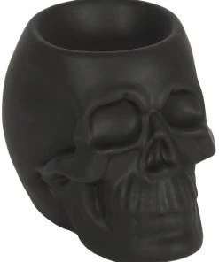 Something Different Black Skull Oil Burner