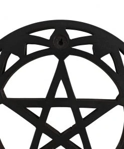 Something Different Black Wooden Pentagram Wall Art