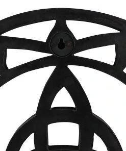 Something Different Black Wooden Triquetra Wall Art