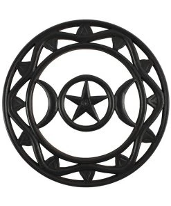 Something Different Black Wooden Triquetra Wall Art